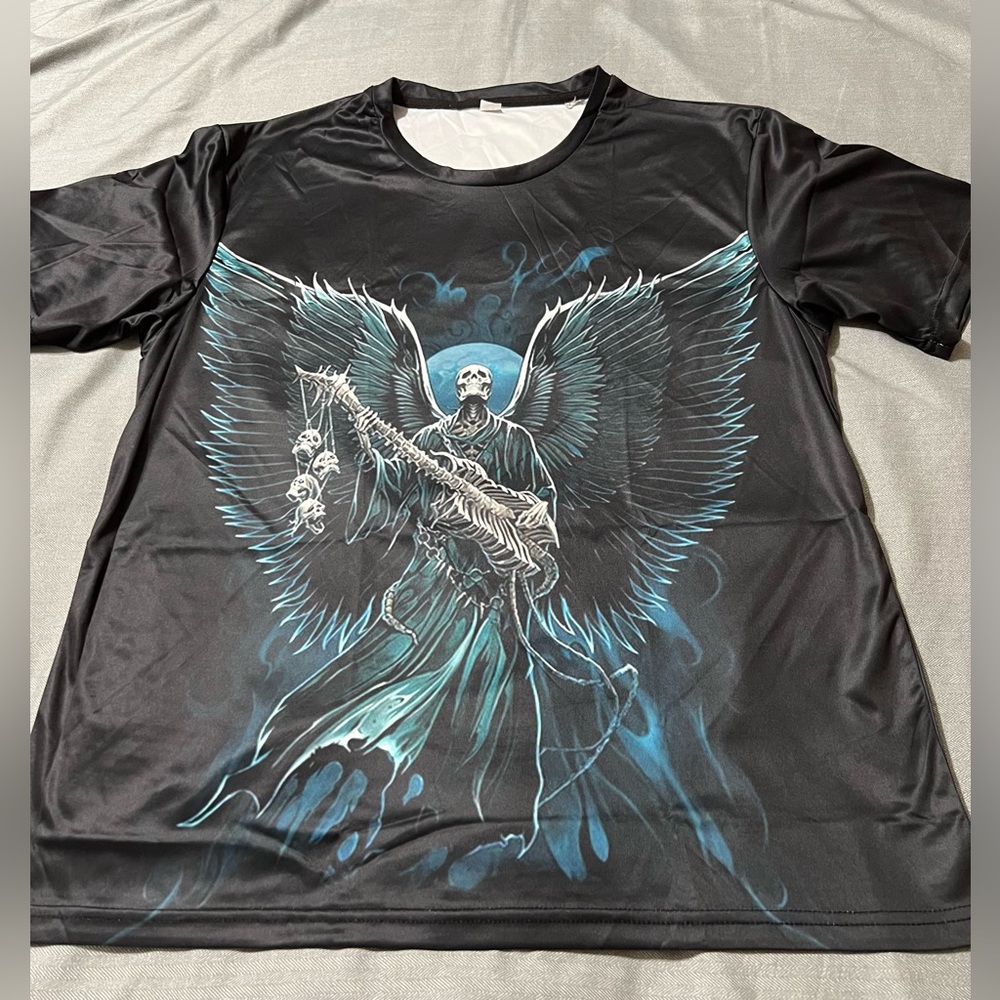 Halloween 3D graphic Skeleton Shirt unisex size XL